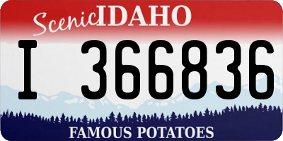 ID license plate I366836