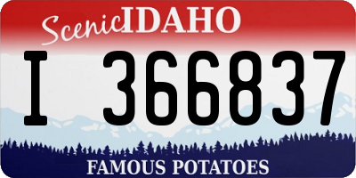 ID license plate I366837