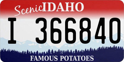 ID license plate I366840