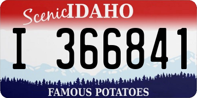ID license plate I366841