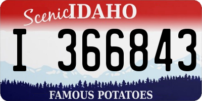 ID license plate I366843
