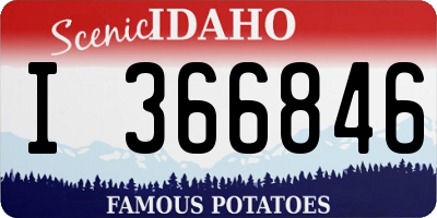 ID license plate I366846