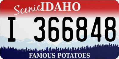 ID license plate I366848