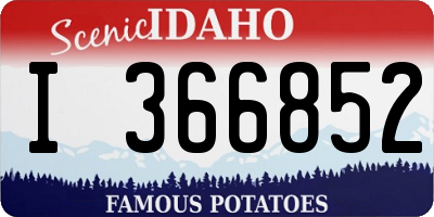 ID license plate I366852