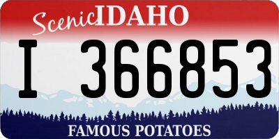 ID license plate I366853