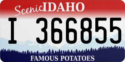 ID license plate I366855