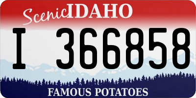 ID license plate I366858