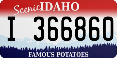 ID license plate I366860