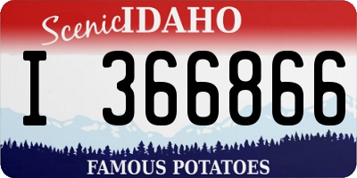 ID license plate I366866