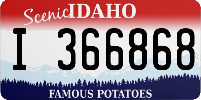 ID license plate I366868
