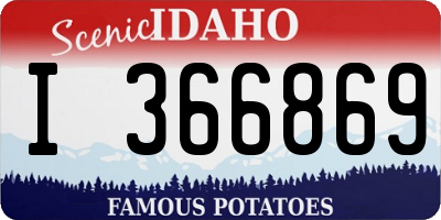 ID license plate I366869