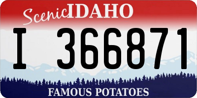 ID license plate I366871