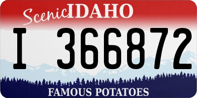 ID license plate I366872