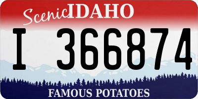 ID license plate I366874