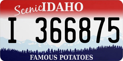 ID license plate I366875
