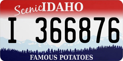 ID license plate I366876