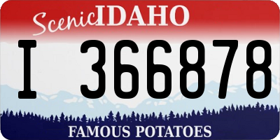 ID license plate I366878