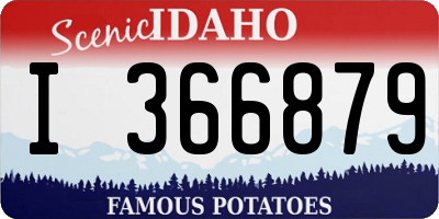 ID license plate I366879
