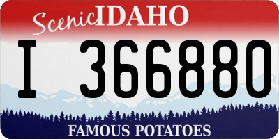 ID license plate I366880