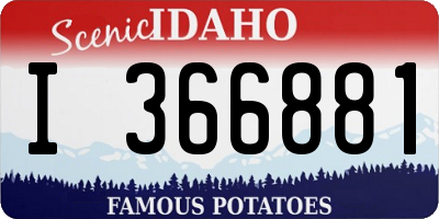 ID license plate I366881