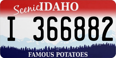 ID license plate I366882