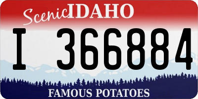 ID license plate I366884