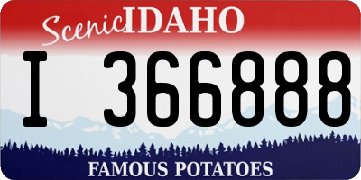 ID license plate I366888