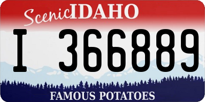 ID license plate I366889