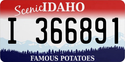 ID license plate I366891