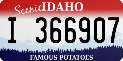ID license plate I366907
