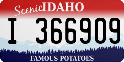 ID license plate I366909