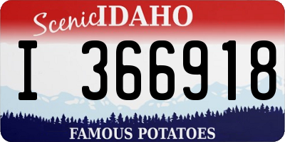 ID license plate I366918