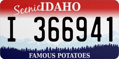 ID license plate I366941