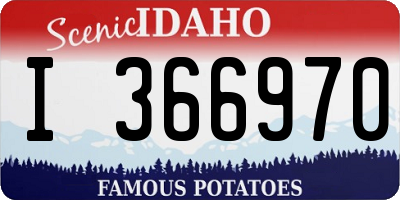 ID license plate I366970
