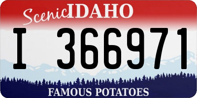 ID license plate I366971