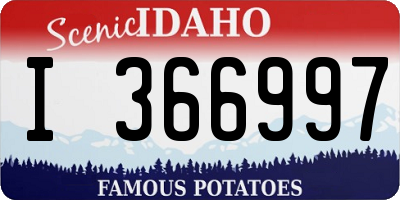 ID license plate I366997