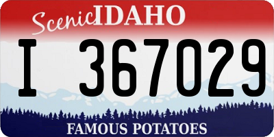 ID license plate I367029