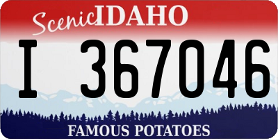 ID license plate I367046