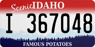 ID license plate I367048