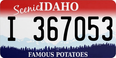 ID license plate I367053
