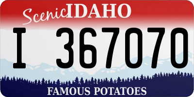 ID license plate I367070
