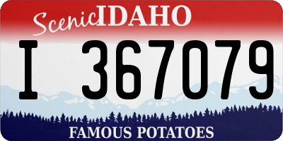ID license plate I367079