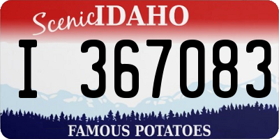 ID license plate I367083