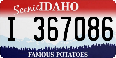 ID license plate I367086