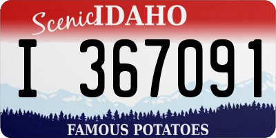 ID license plate I367091