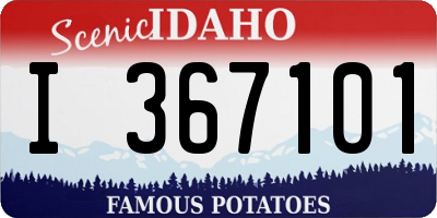 ID license plate I367101
