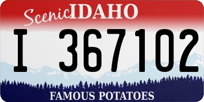 ID license plate I367102