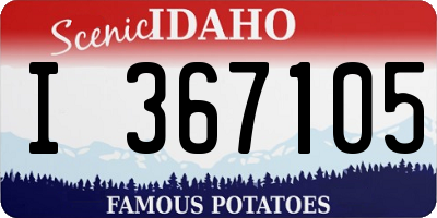 ID license plate I367105