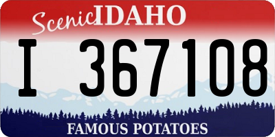 ID license plate I367108