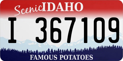 ID license plate I367109